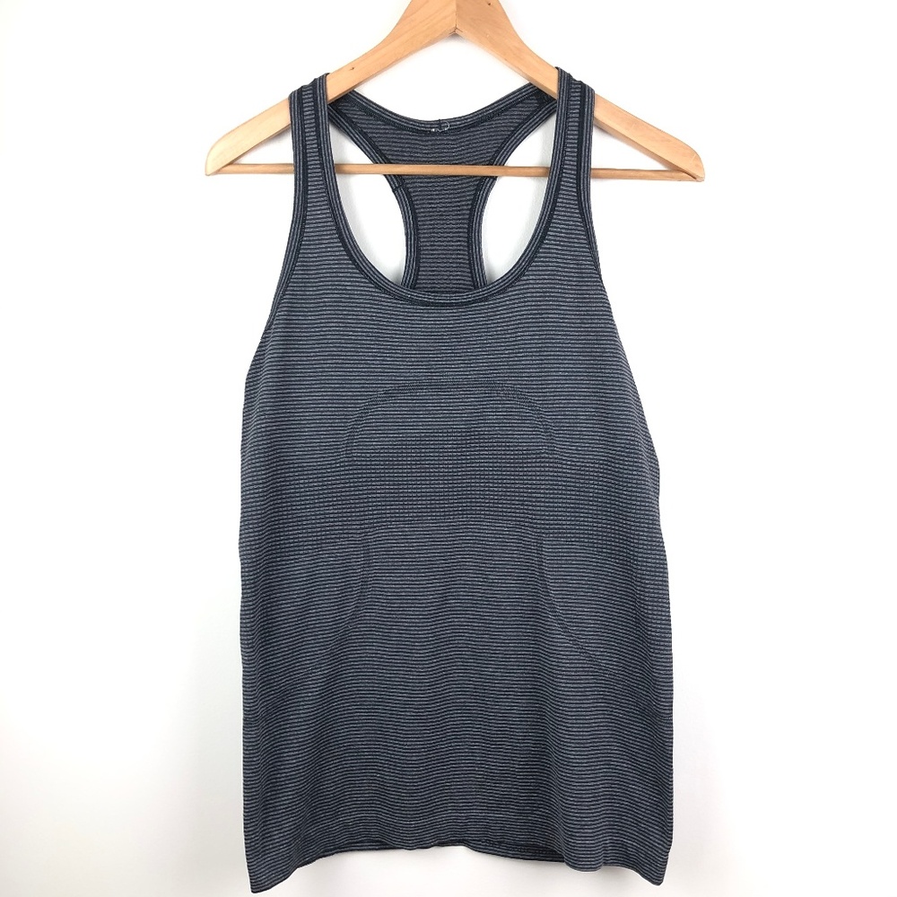 LULULEMON Swiftly Tech Racerback Coal Stripe 8